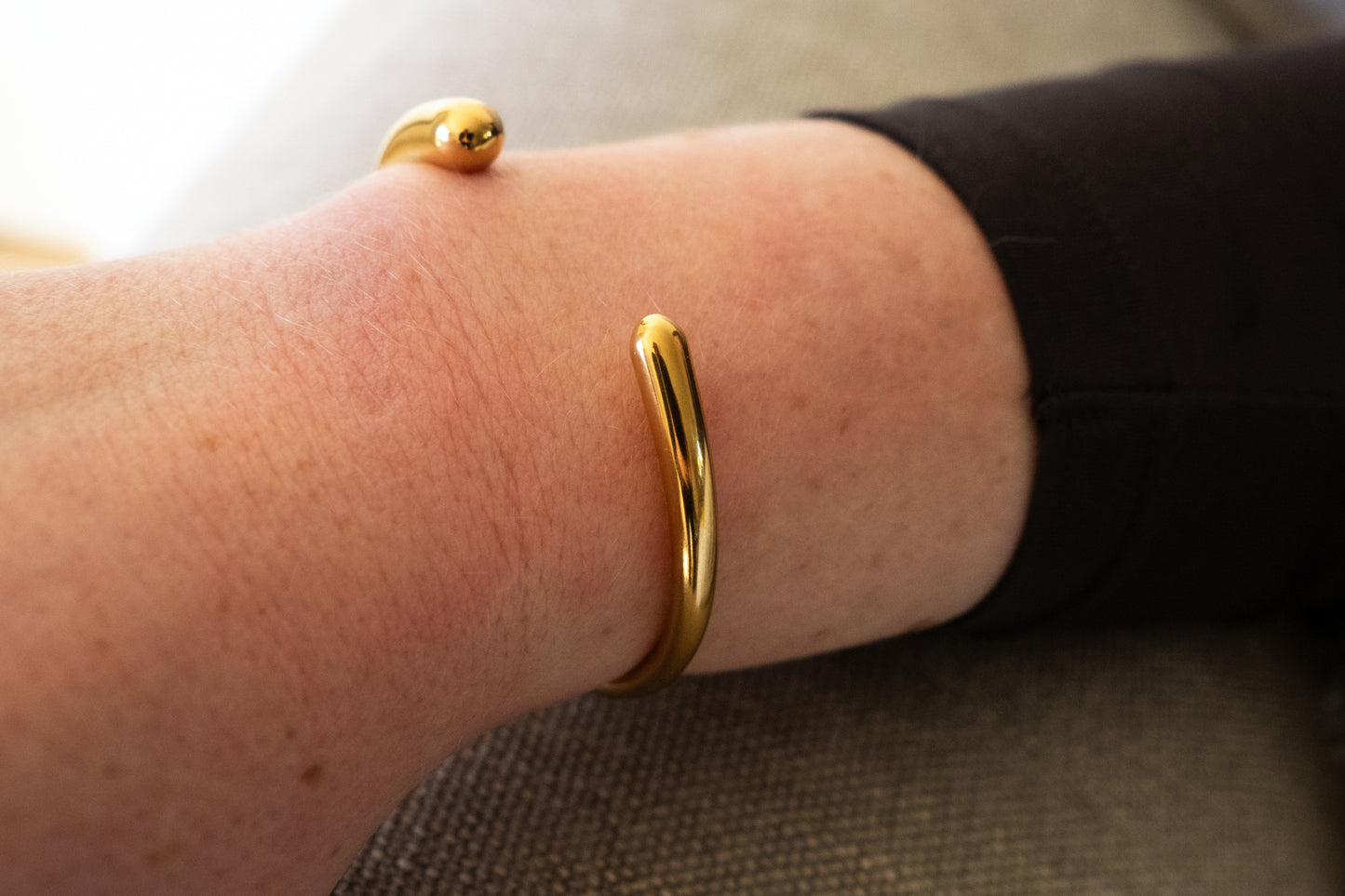 Uneven Open Cuff Bangle