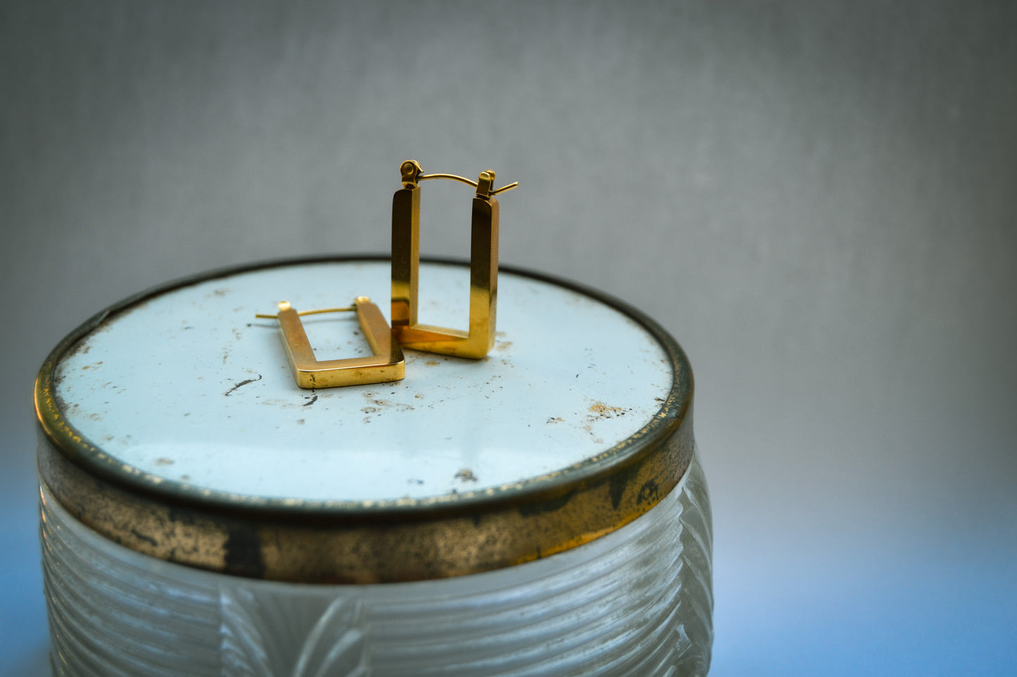 Square huggie Earring