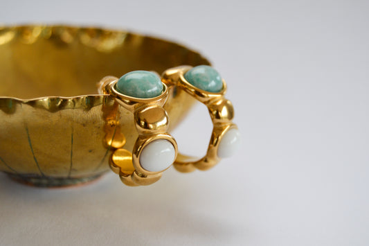 Jade Contrast Earring